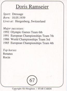1995 Star Cards Riders of the World #67 Doris Ranseier Back